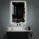 Specchio LED Verticale | Pulsanti touch | Funzione anti-appannamento | Luce bianca neutra - Reyze Serie Simetria Modello 8